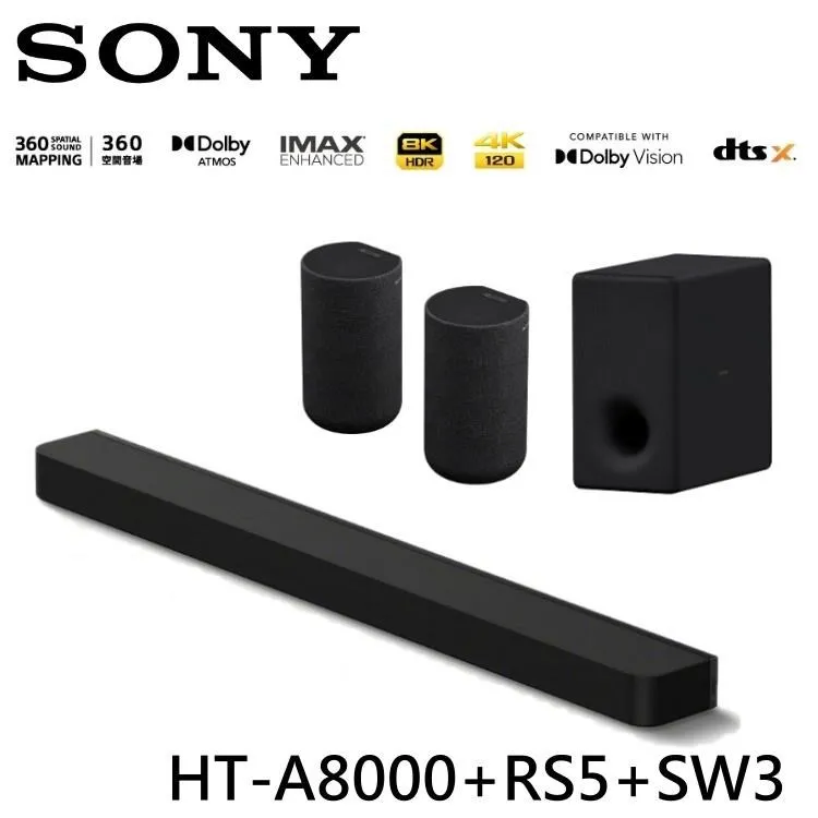 SONY 索尼 家庭劇院組 聲霸+後環繞 HT-A8000+SA-RS5 歷史價格詳細信息
