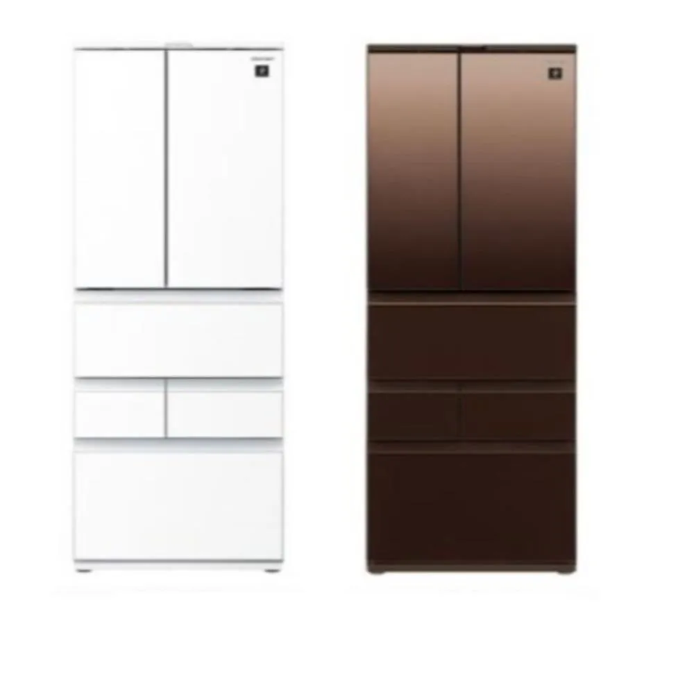 SHARP夏普504公升自動除菌離子左右開任意門五門尊爵灰冰箱SJ-MW51KT-H 歷史價格詳細信息