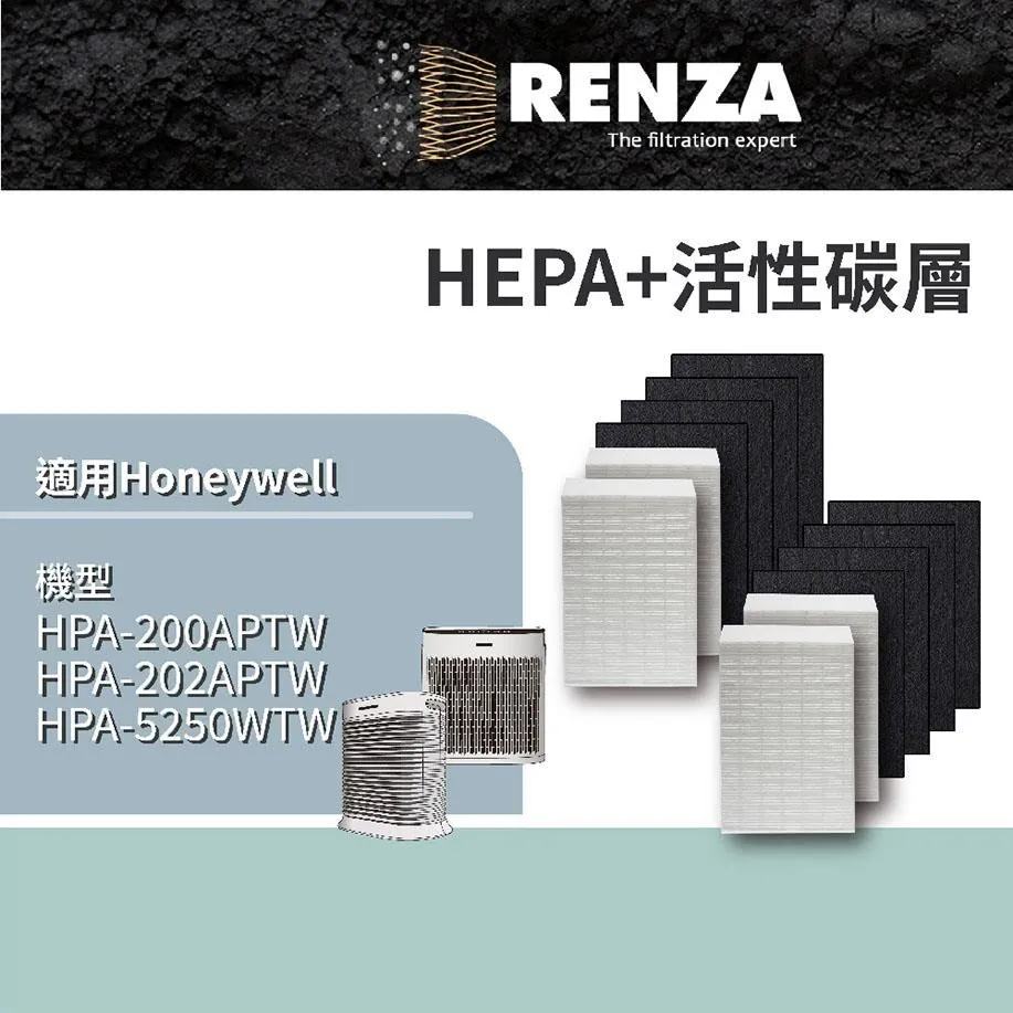 RENZA濾網 適用Honeywell HPA830WTW 小氛機 可替代 HRFJ830 HEPA+活性碳二合一濾網 歷史價格詳細信息