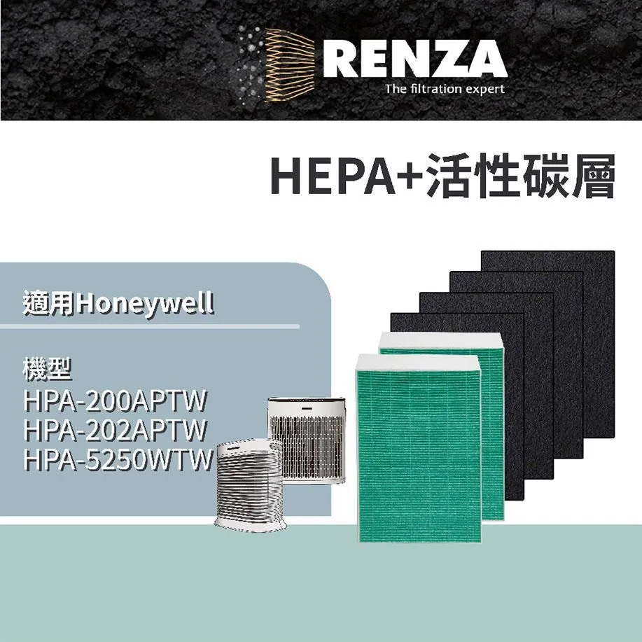 RENZA 抗菌版濾網 2片裝HEPA 適用Honeywell HHT-155 HAP-801APTW 802WTW 162濾芯 歷史價格詳細信息