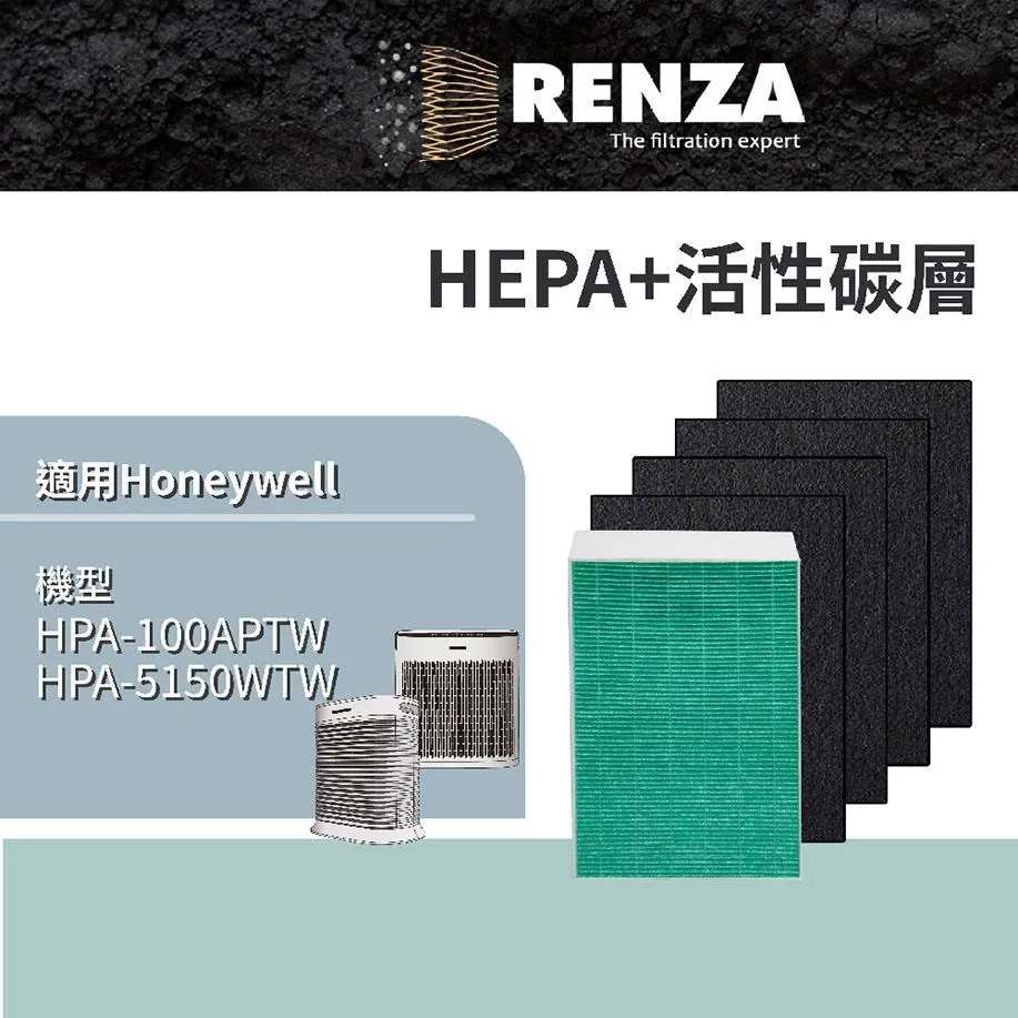 RENZA 抗菌版濾網 2片裝HEPA 適用Honeywell HHT-155 HAP-801APTW 802WTW 162濾芯 歷史價格詳細信息