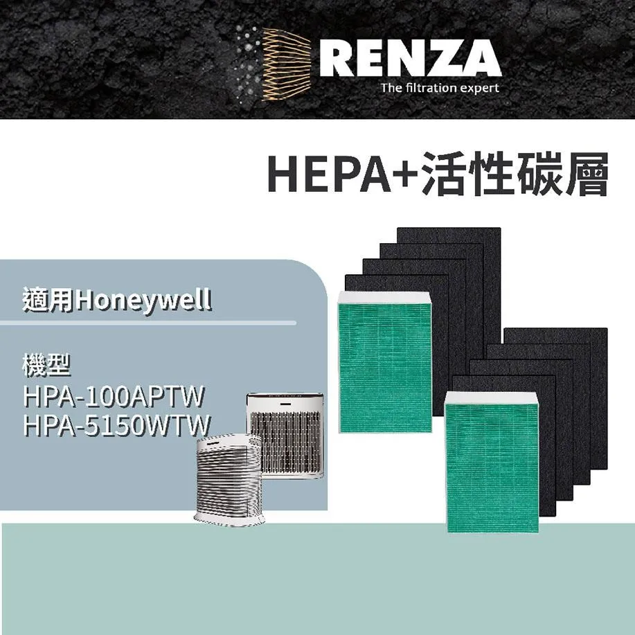 RENZA 抗菌版濾網 2片裝HEPA 適用Honeywell HHT-155 HAP-801APTW 802WTW 162濾芯 歷史價格詳細信息