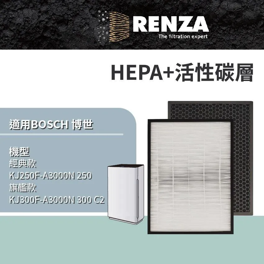 RENZA濾網 適用BOSCH 經典款(KJ250F)/旗艦款(KJ300F) 替代AF300N 家用空氣清淨機 歷史價格詳細信息