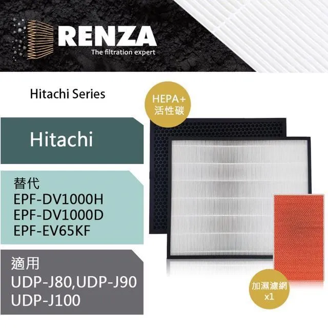 RENZA加濕濾網適用 Hitachi 日立 UDP-J70 J80 J90 J100 LV100 EPF-EV65KF 歷史價格詳細信息