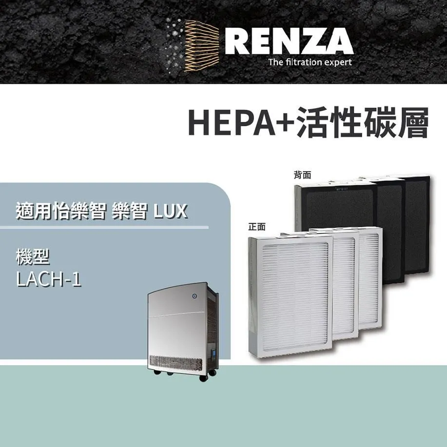 適用LUX 樂智 LACH-1空氣清淨機高效活性碳HEPA 2合1替換用濾網心-完整更換3入組 歷史價格詳細信息