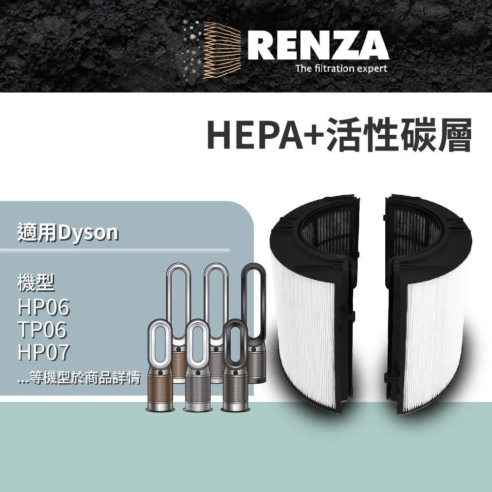 RENZA濾網 適用Dyson TP04 HP04 Pure Cool  Pure Hot/Cool濾芯 耗材 歷史價格詳細信息