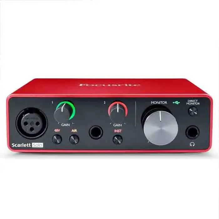 Focusrite Scarlett Solo 3rd Gen USB 錄音介面 總代理公司貨 保固三年 歷史價格詳細信息