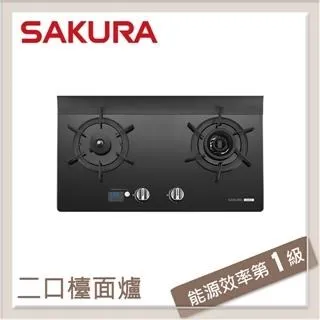 SAKURA 櫻花 二口玻璃檯面爐 G2928G (左乾燒 黑色 瓦斯爐 天然氣版) 歷史價格詳細信息