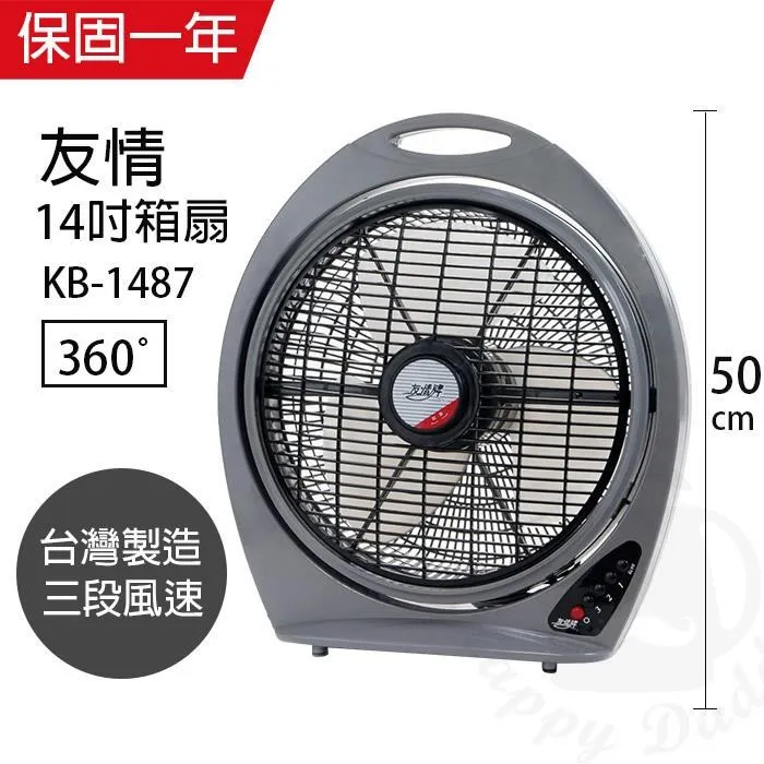 友情牌 14吋手提涼風扇 KB-1487 歷史價格詳細信息