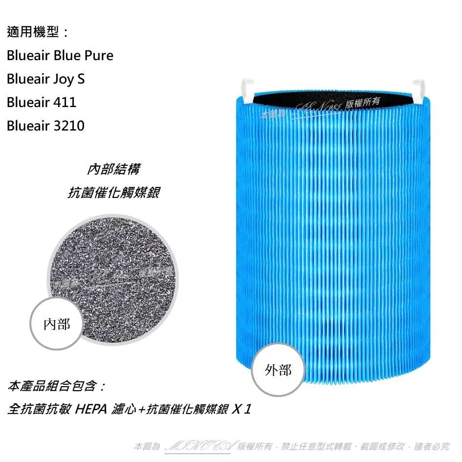 Blueair BLUE PURE 231主濾網 微粒+活性碳片｜官方旗艦店 歷史價格詳細信息