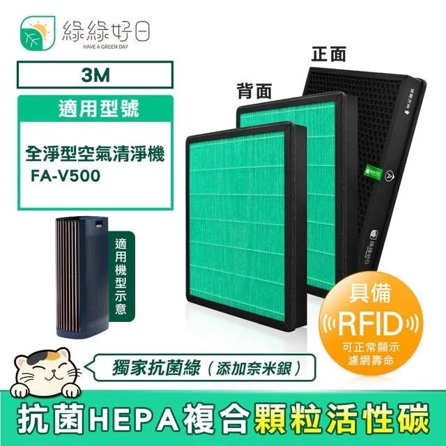 3M FA-V500空氣清淨機專用濾網V500-NWF(2入組) 歷史價格詳細信息