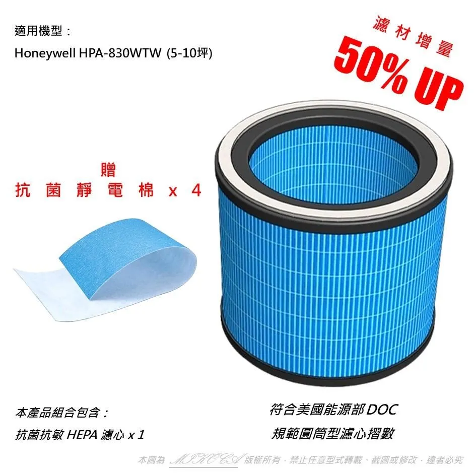 【米歐】適用 Honeywell HHT270WTWD1 HHT270 HEPA 2合1濾網 HRF-201B 歷史價格詳細信息