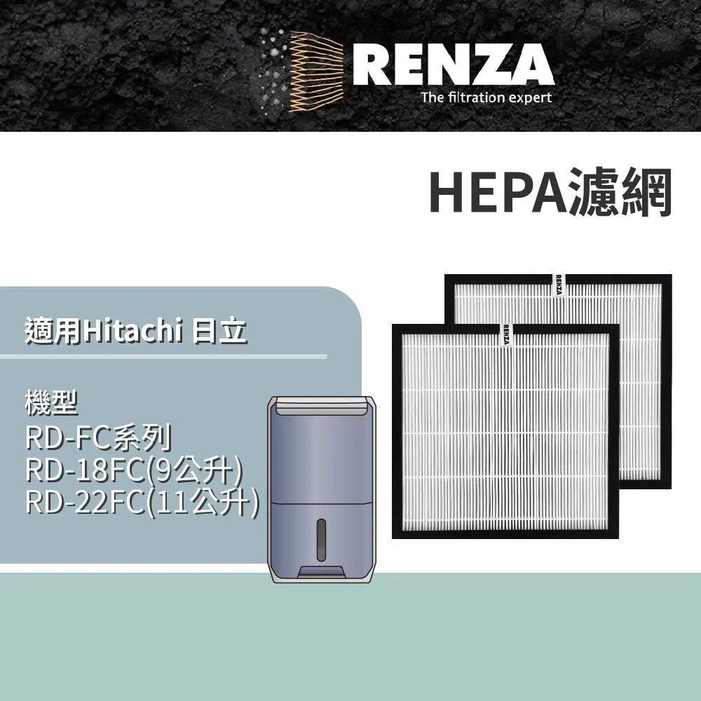 RENZA濾網 適用Hitachi日立UDP-J70 J71 J60 EPF-CX40F 二合一空氣清淨機 濾芯 歷史價格詳細信息