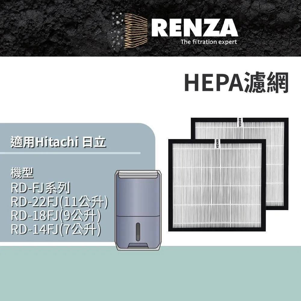 RENZA濾網 適用Hitachi日立UDP-J70 J71 J60 EPF-CX40F 二合一空氣清淨機 濾芯 歷史價格詳細信息