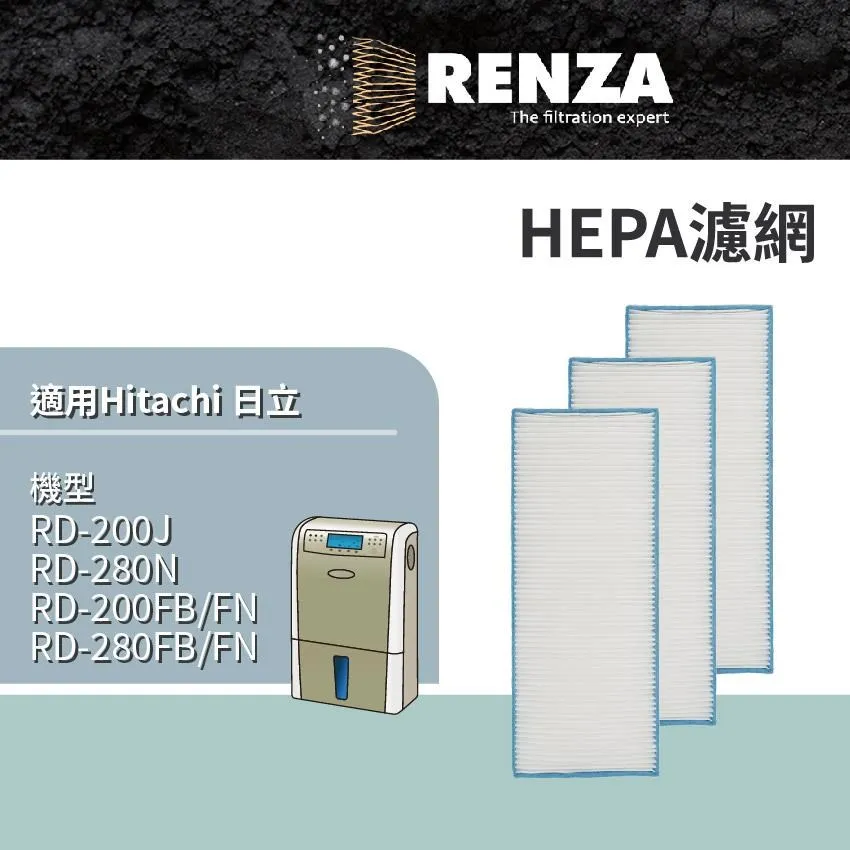 RENZA濾網 適用Hitachi日立UDP-J70 J71 J60 EPF-CX40F 二合一空氣清淨機 濾芯 歷史價格詳細信息