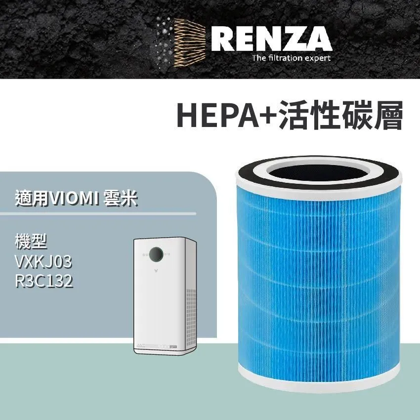 RENZA適用 VIOMI 雲米 VXKJ03 R3C132 APP智慧空氣清淨機 HEPA+活性碳 濾網 價格比較,價格查詢,歷史價格詳細信息