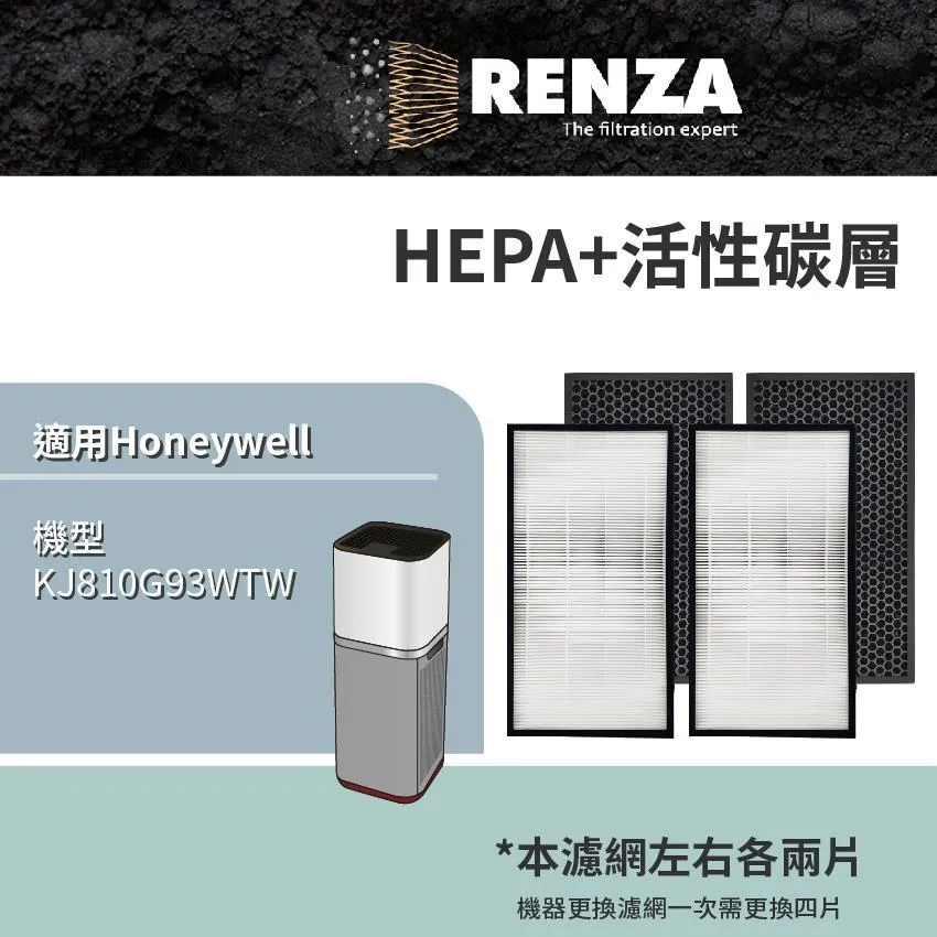 【RENZA】適用Honeywell 18200 17200 18250 17250 空氣清淨機(活性碳濾網 濾芯 8入) 歷史價格詳細信息