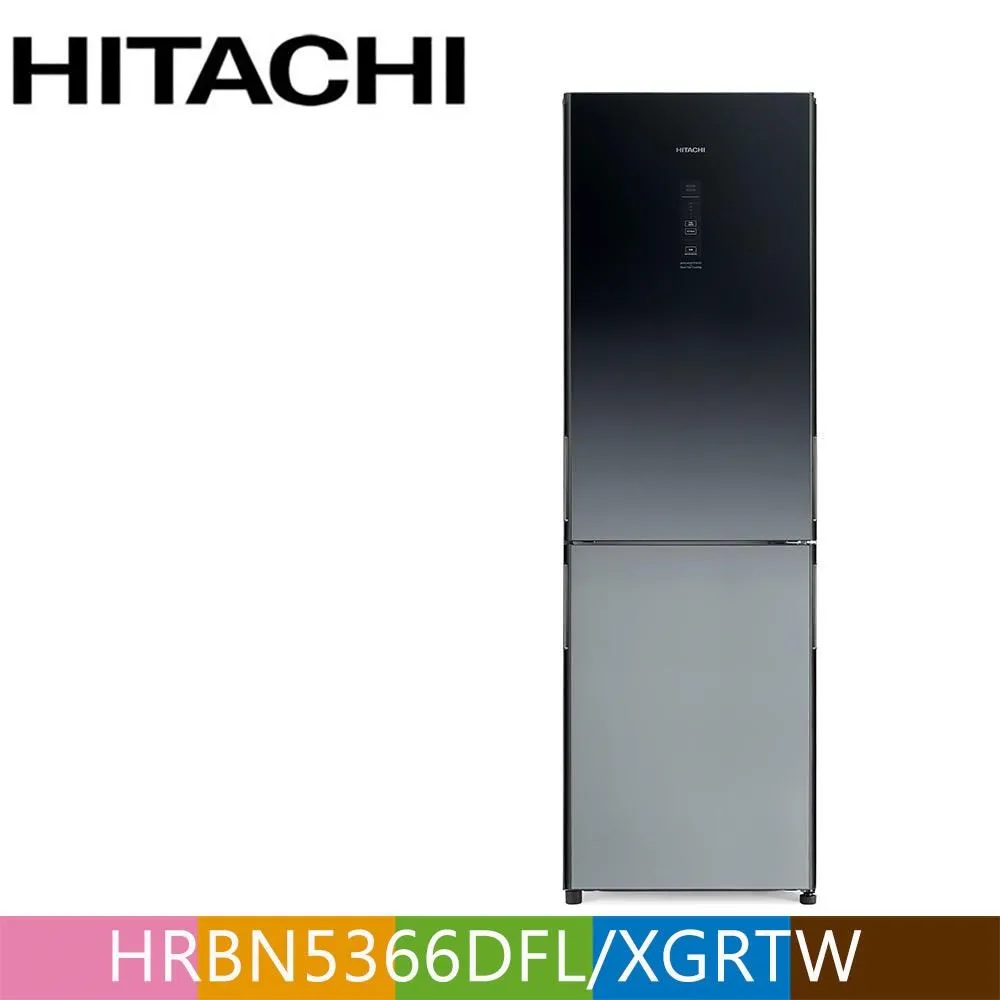 HITACHI 日立 313公升變頻琉璃兩門冰箱RBX330漸層琉璃黑(XGR) 歷史價格詳細信息