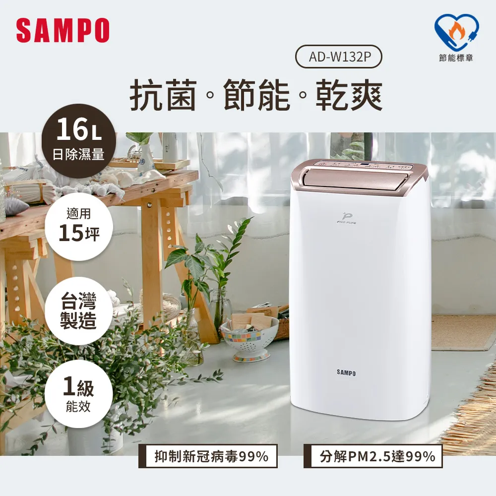 SAMPO 聲寶 16L 除濕機 AD-W132P - 歷史價格詳細信息
