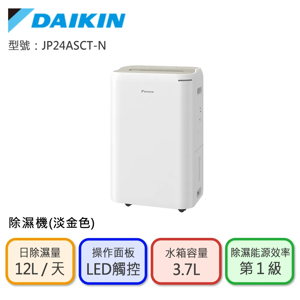 【DAIKIN 大金】12L一級能效除濕機(JP24ASCT-H淺灰色) 歷史價格詳細信息