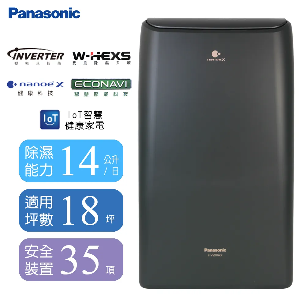 Panasonic國際牌 14公升高效清淨除濕機 F-Y28GX 歷史價格詳細信息