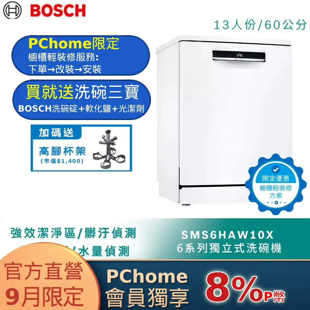 北部輕裝修方案 Bosch博世 60公分獨立式洗碗機 SMS2ITI06X 12人份 歷史價格詳細信息