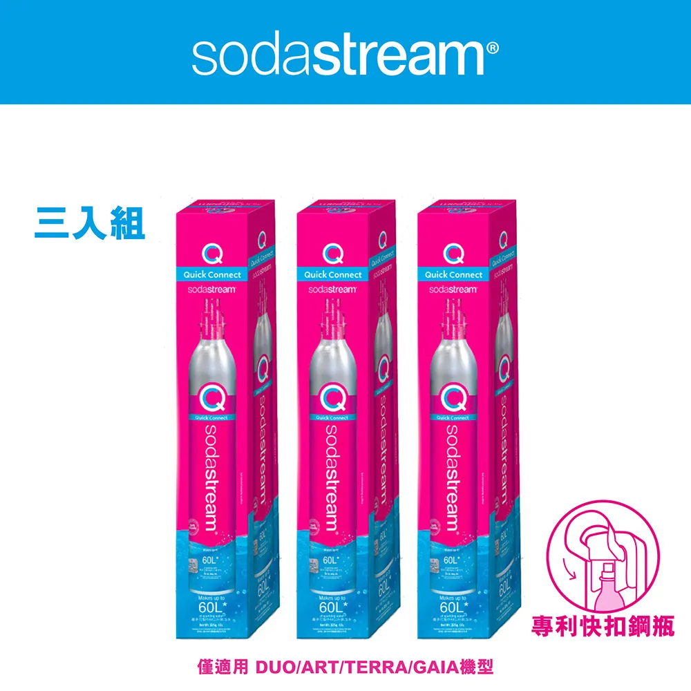 Sodastream 快扣二氧化碳交換補充鋼瓶425g(3入組) 歷史價格詳細信息