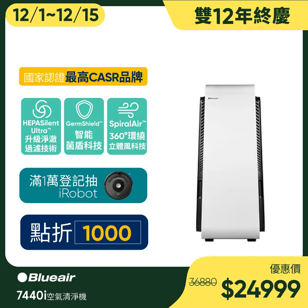 瑞典 Blueair 新一代 690i 經典i系列 空氣清淨機 經典i系列 抗PM2.5 過敏原 適用22-36坪 歷史價格詳細信息