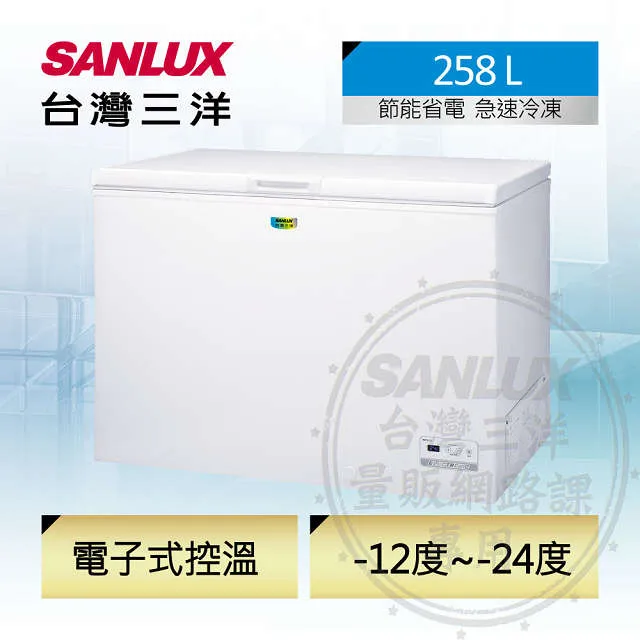 SANLUX 台灣三洋 258L 上掀式冷凍櫃 SCF-258GE(聊聊享優惠) 歷史價格詳細信息
