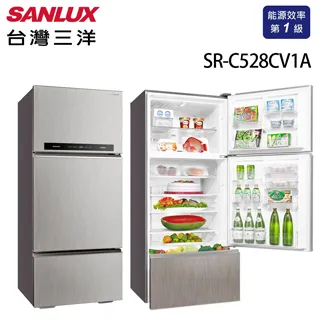 【台灣三洋Sanlux】528L 變頻三門冰箱SR-C528CV1A 歷史價格詳細信息