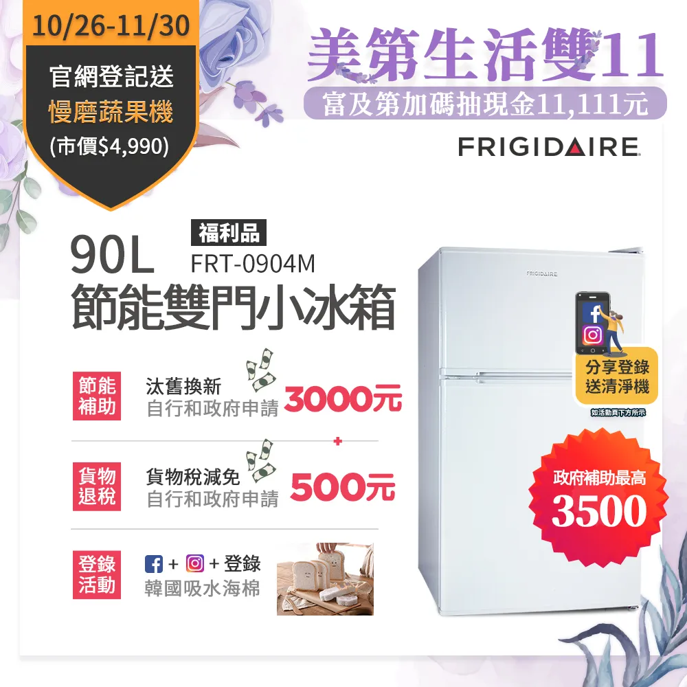 美國Frigidaire 冰箱專用空氣清淨機 FAP-5012RR 粉 歷史價格詳細信息