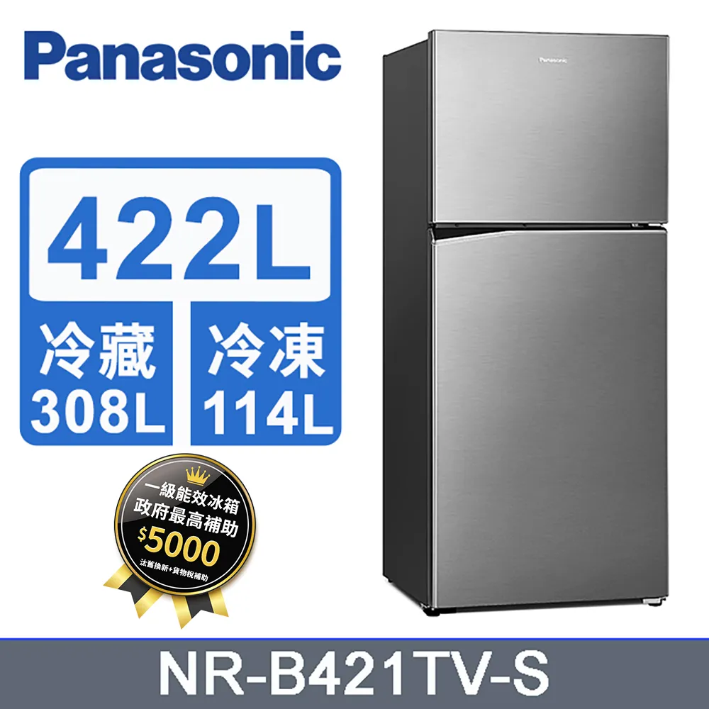 Panasonic 國際牌 NR-B481TV-S 485L 雙門冰箱 變頻 無邊框 晶漾銀 歷史價格詳細信息