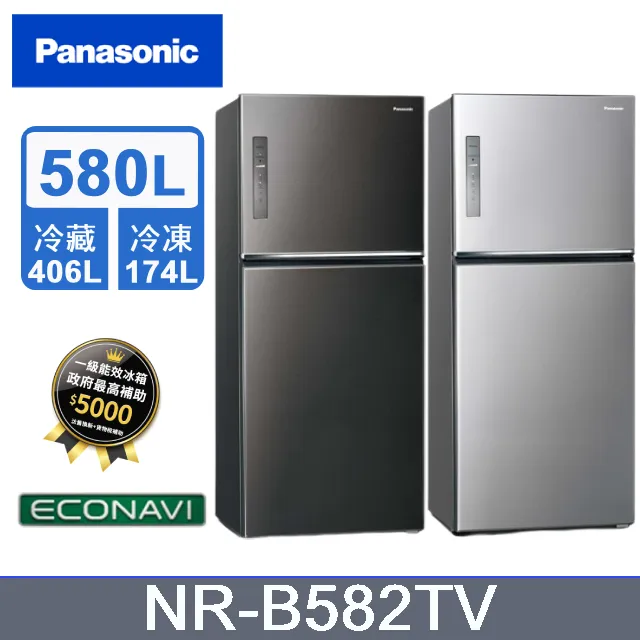 【Panasonic 國際牌】580L新一級能源效率雙門鋼板冰箱(NR-B582TV) 價格比較,價格查詢,歷史價格詳細信息