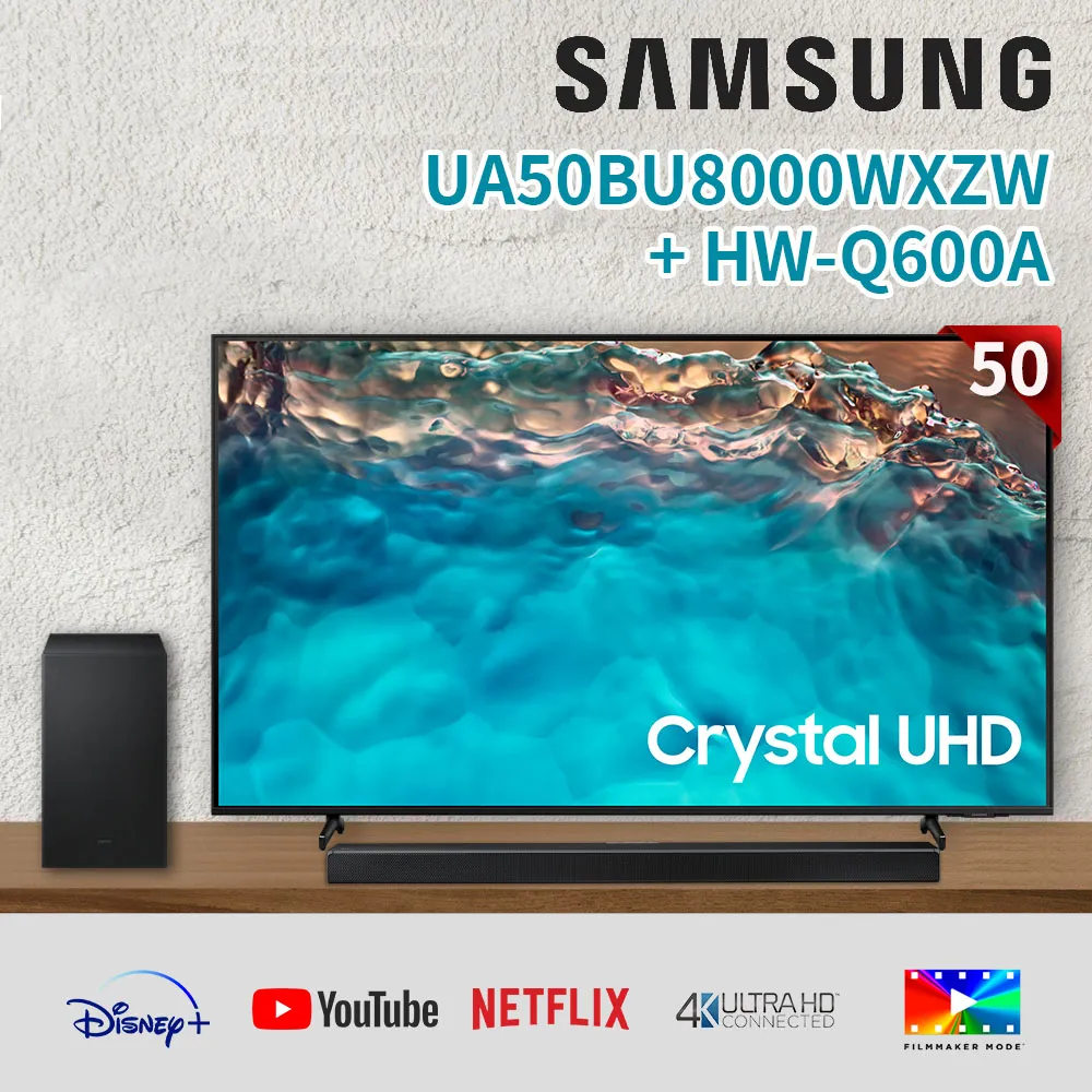 SAMSUNG三星 50吋 Crystal 4K UHD 聯網電視 UA50BU8000WXZW 歷史價格詳細信息