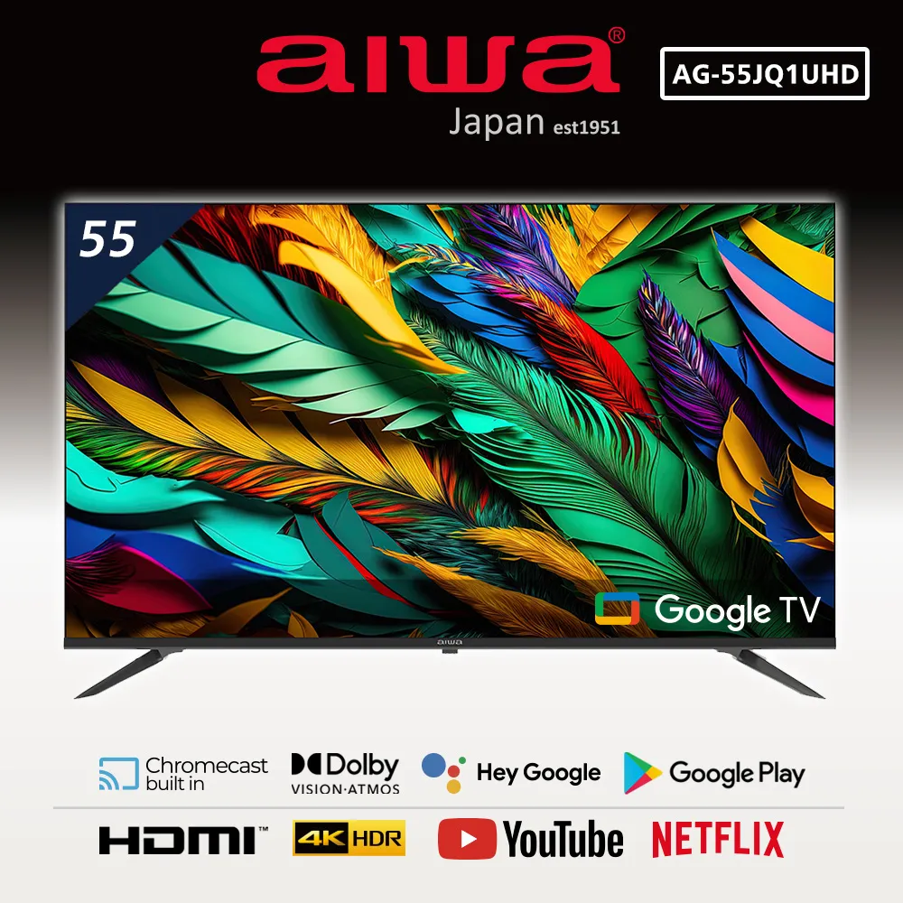 AIWA愛華 55吋 AI-55QL24  HDR Google TV QLED量子點智慧聯網液晶顯示器 歷史價格詳細信息