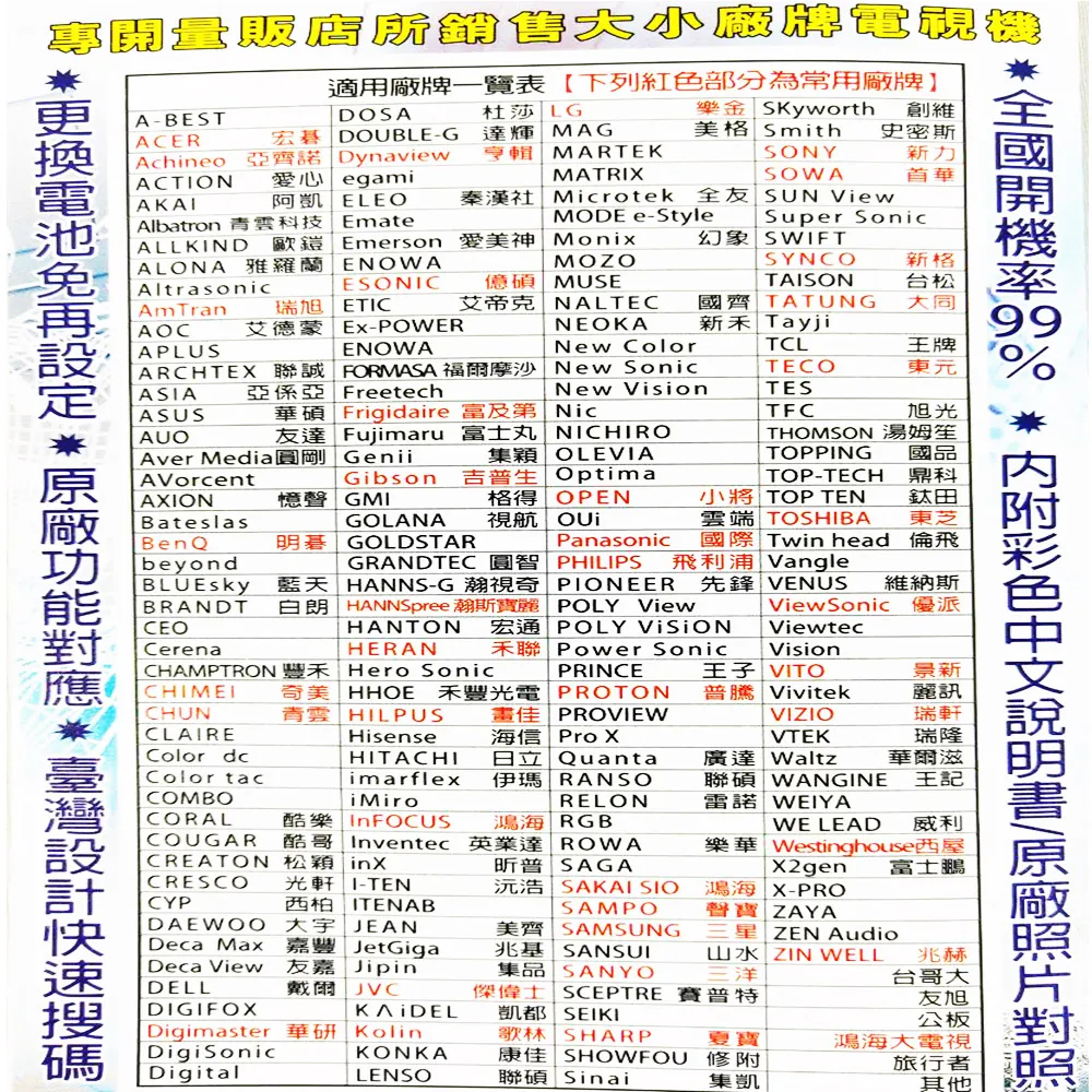 (開機率99.5%) 萬用冷氣遙控器999合1 (內含對照圖超強的) (開機率最高遙控) 變頻 冷暖 搖控器 歷史價格詳細信息