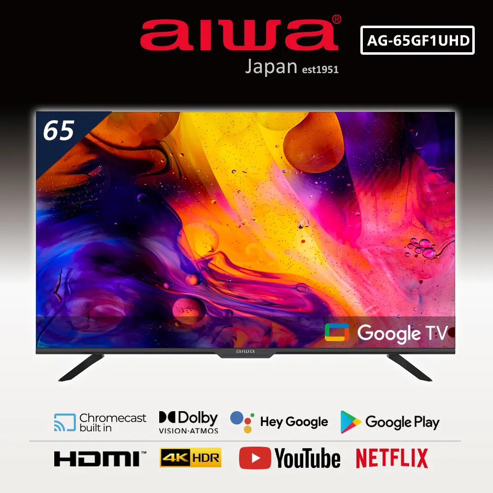 【AIWA 愛華】65吋4K HDR Google TV認證 智慧聯網液晶顯示器-AI-65UD25 (含安裝) 歷史價格詳細信息