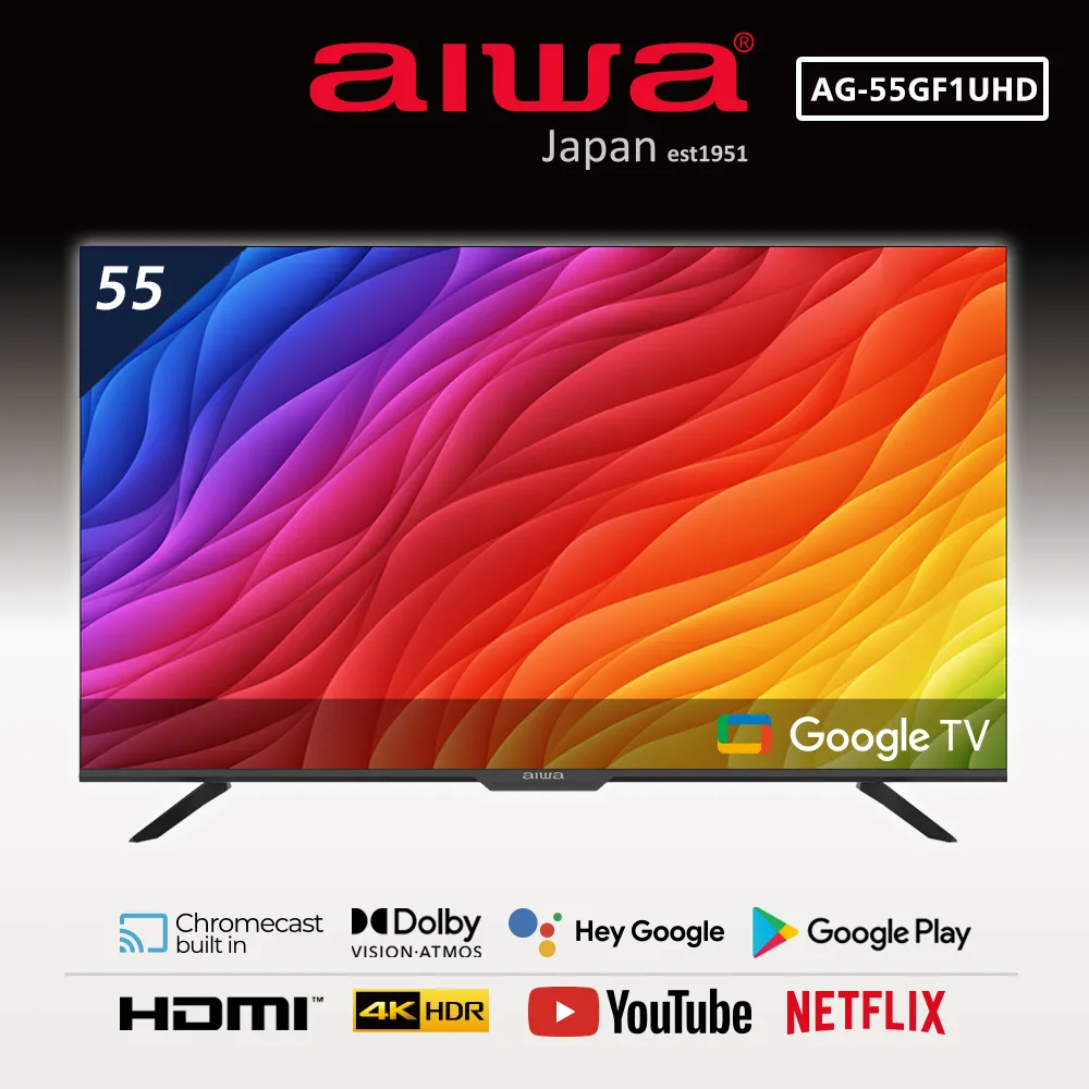 AIWA愛華 55吋 AI-55QL24  HDR Google TV QLED量子點智慧聯網液晶顯示器 歷史價格詳細信息