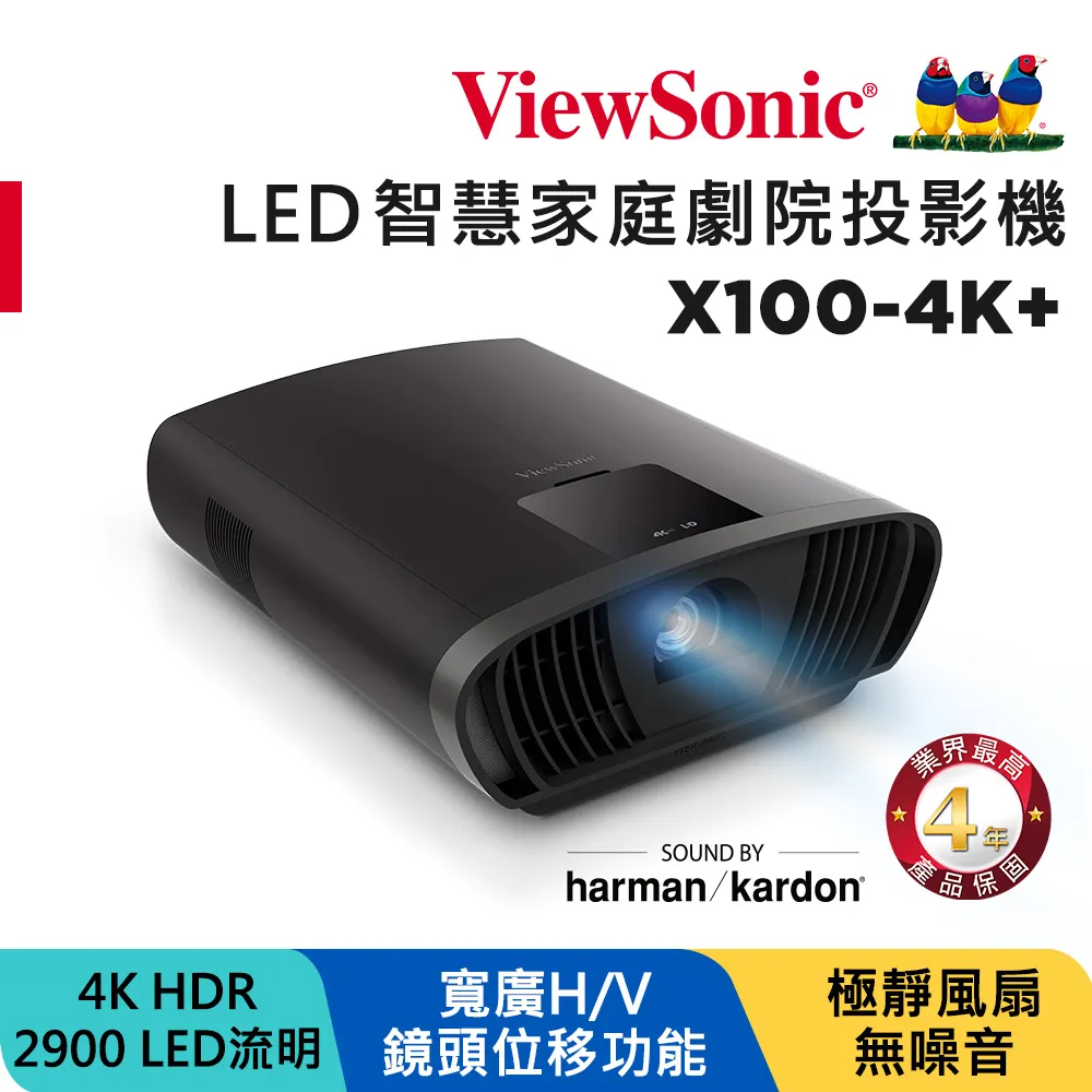 X100-4K+ ViewSonic 4K UHD LED 智慧投影機 2900流明 3840×2160解析/20W喇叭 歷史價格詳細信息