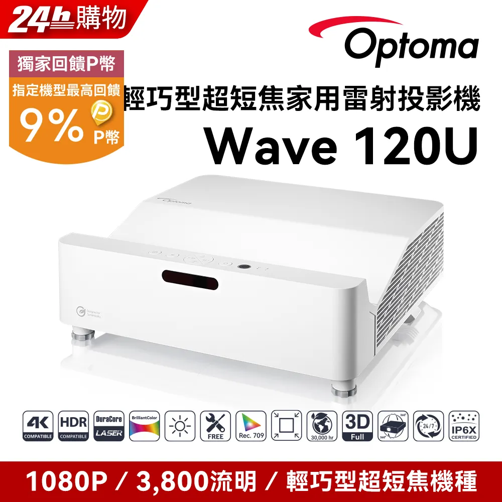 奧圖碼 OPTOMA WAVE 130RK 3000流明 4K 雷射輕巧投影機 歷史價格詳細信息