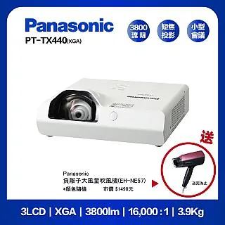 Panasonic PT-TX440T 3800流明 XGA 短焦投影機 歷史價格詳細信息