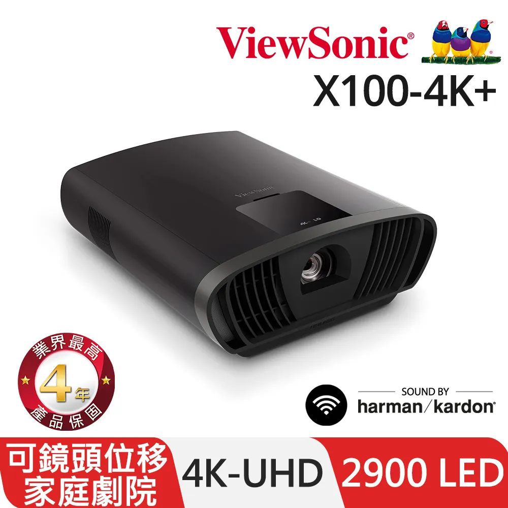 X100-4K+ ViewSonic 4K UHD LED 智慧投影機 2900流明 3840×2160解析/20W喇叭 歷史價格詳細信息