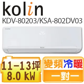 Kolin歌林 11坪 變頻冷專型分離式冷氣 *KDC-72209R+KSA-722DC09R* 歷史價格詳細信息