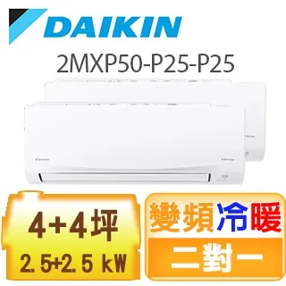 大金【2MXP50TVLT/CTXP25TVLT/CTXP25TVLT】變頻冷暖1對2分離式冷氣 歷史價格詳細信息