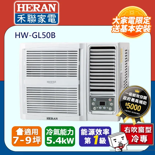 HERAN禾聯 R32變頻窗機 HW-GL36【全國電子】 歷史價格詳細信息