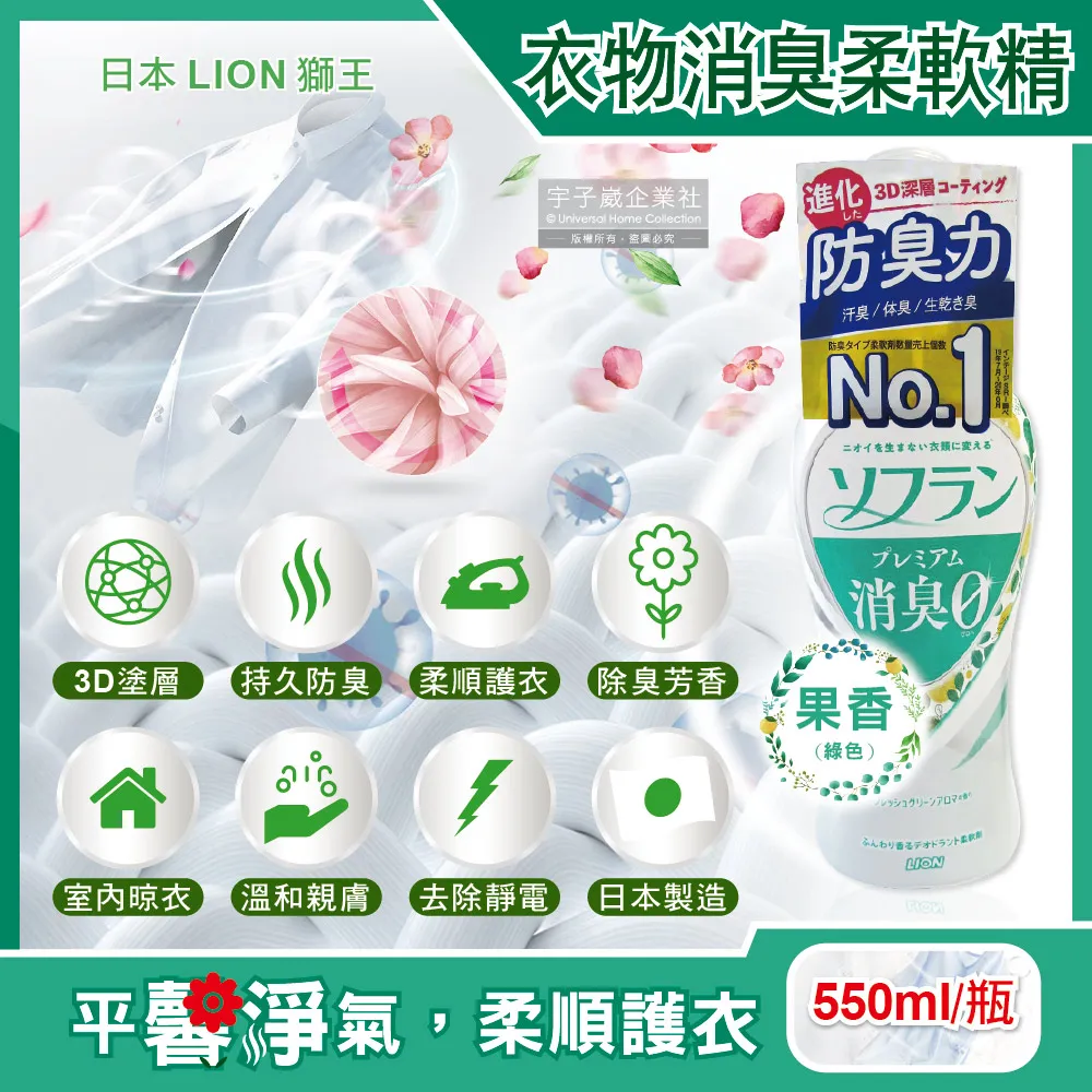 日本獅王LION  香氛柔軟濃縮洗衣精 850gx4 │台灣獅王官方旗艦店(集點加購) 歷史價格詳細信息