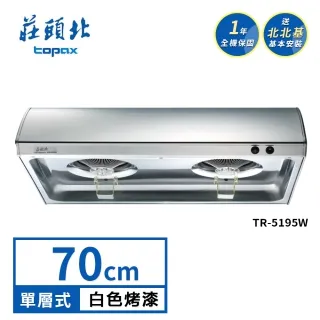 【莊頭北】TR-5195W 烤漆80cm 單層式排油煙機 歷史價格詳細信息