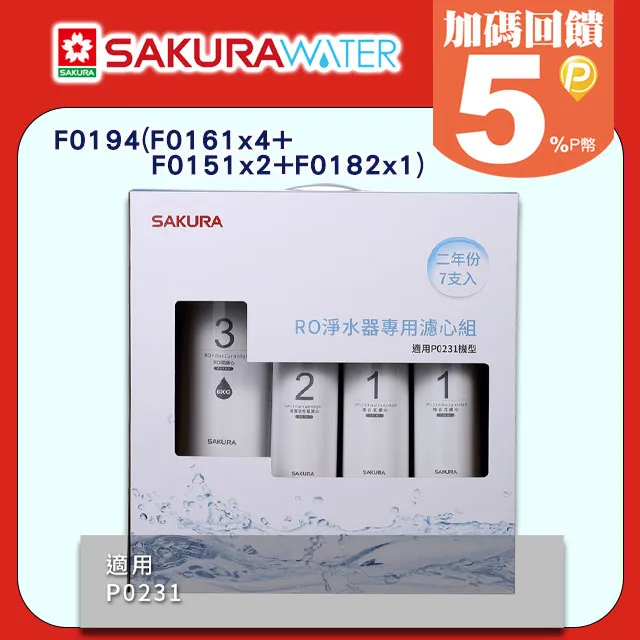 SAKURA櫻花 RO逆滲透第一道雙效複合式濾心F0162(1支入)P0233/P0235適用 歷史價格詳細信息