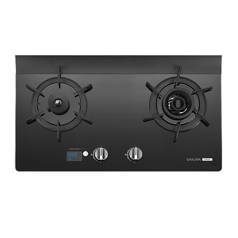櫻花雙口檯面爐黑色G2926G(NG1)  左乾燒瓦斯爐天然氣【G-2926GN】 歷史價格詳細信息