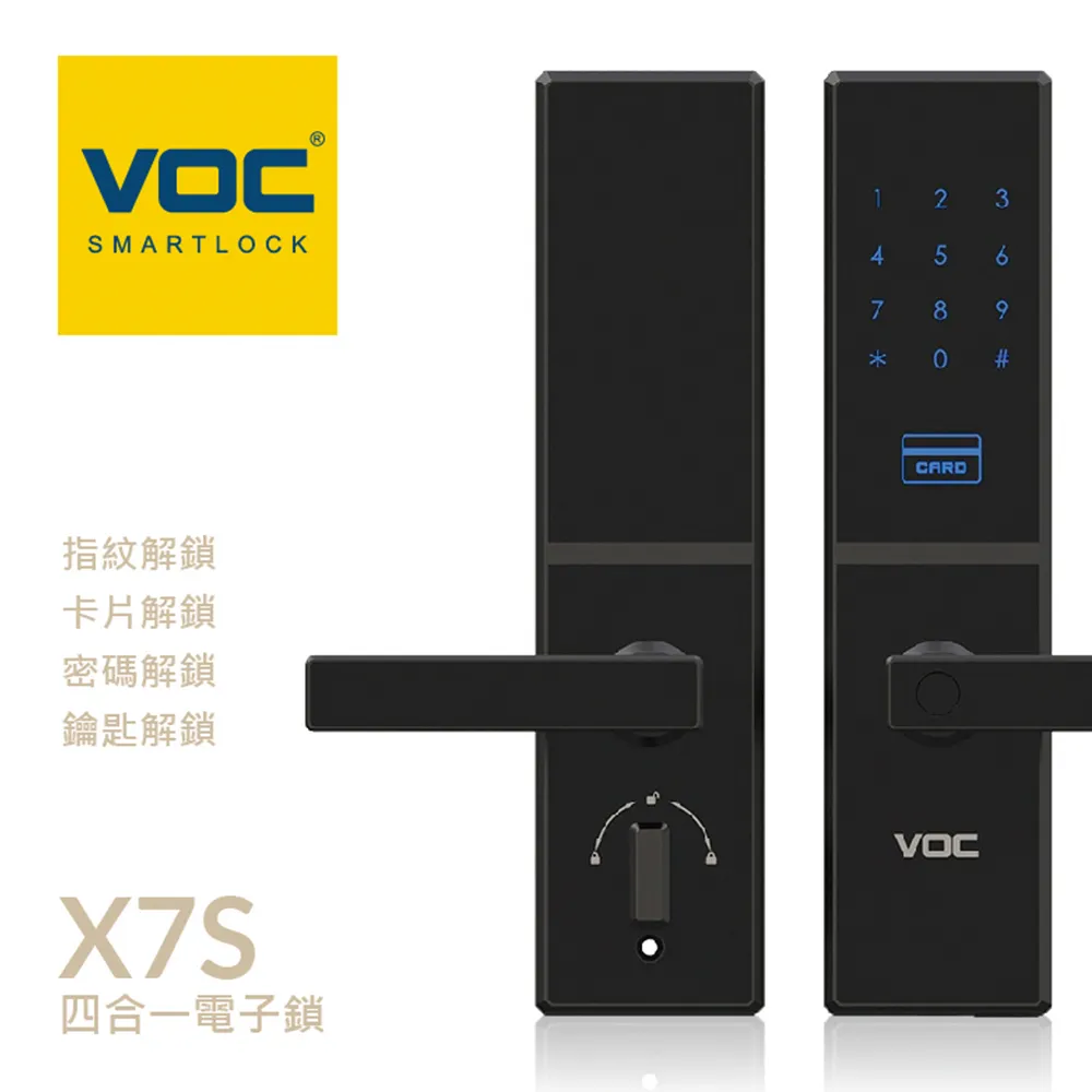 【瑞典VOC】VOC-X7S 指紋/卡片/密碼/鑰匙/WI-FI遠端 五合一 智慧電子鎖(含安裝) 歷史價格詳細信息